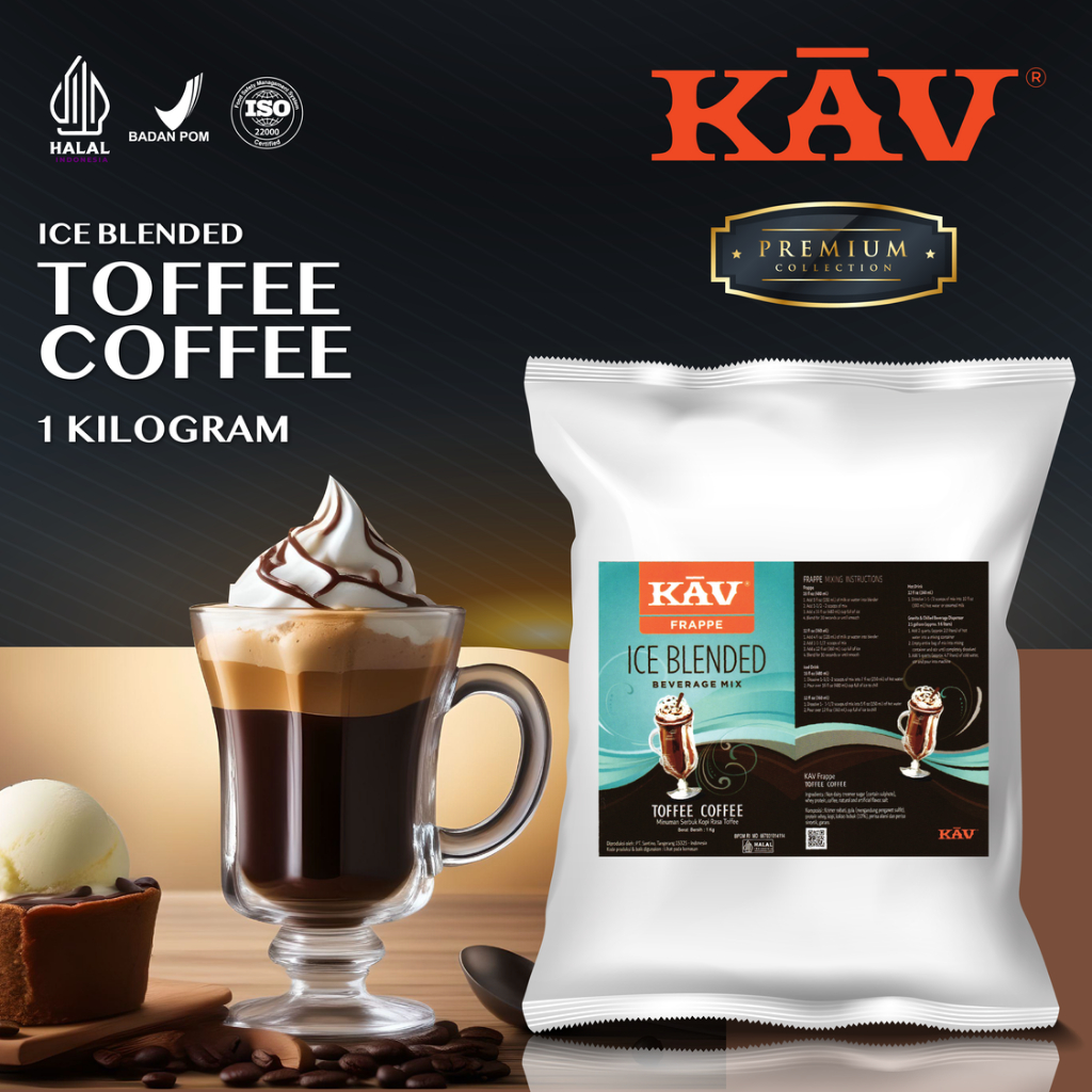 

Kav Powder Drink Toffee Coffee - Bubuk Minuman Frappe Premium 1Kg
