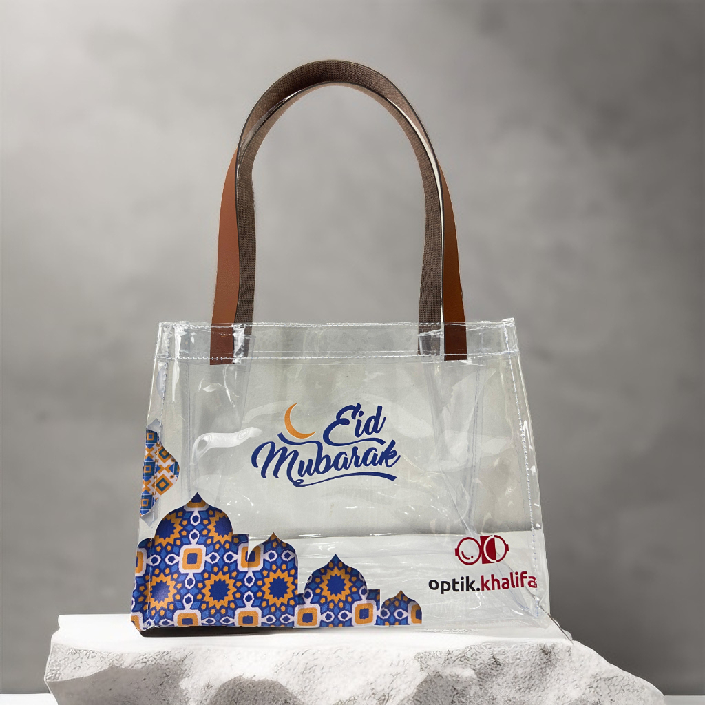 

Tas Hampers Premium Custom Nama dan Logo Perusahaan UKURAN STANDAR , Packaging Hampers Lebaran Mika Tebal 0.3mm -Totetales
