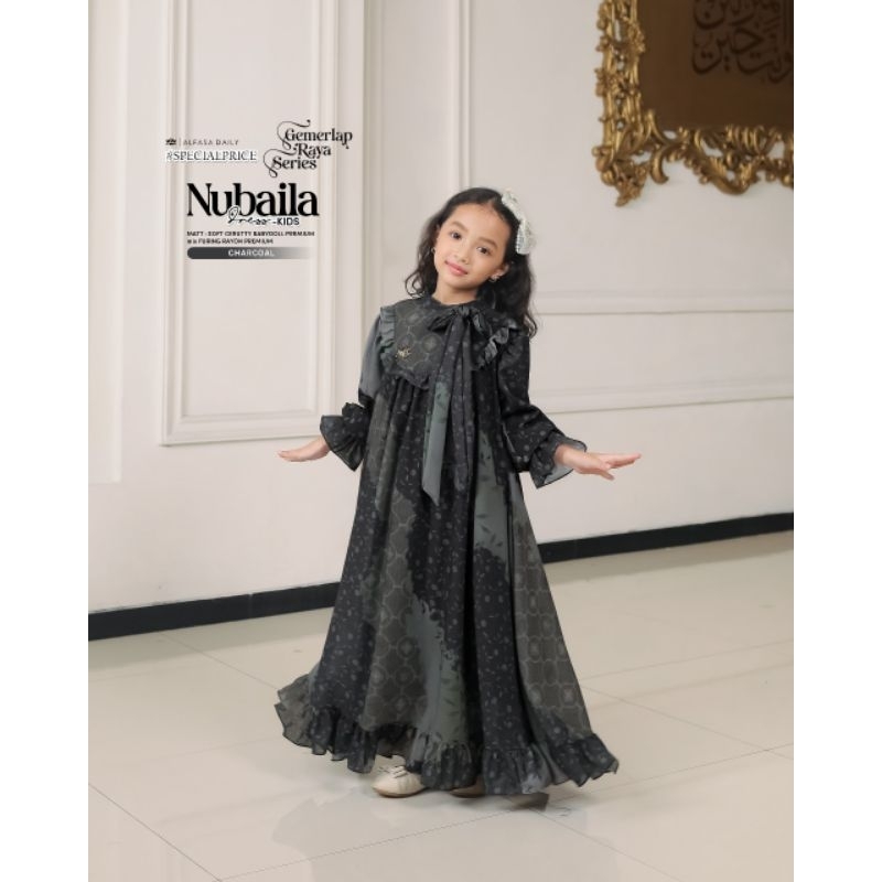 Alfasa Daily NUBAILA DRESS KIDS Terbaruu ORII✅️✅️