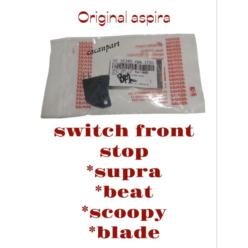 SWITCH REM DEPAN / KANAN HONDA SUPRA BEAT FI BEAT VARIO 125 BLADE ORIGINAL ASPIRA
