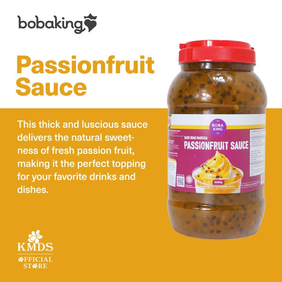 

BOBAKING PASSIONFRUIT SAUCE 2.3KG 2300GR