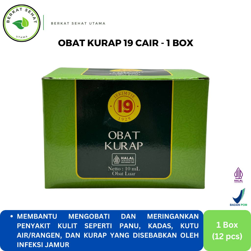 Obat Kurap Cair 19 / Cap 19 (BOX) Obat Untuk Panu Kadas Kurap