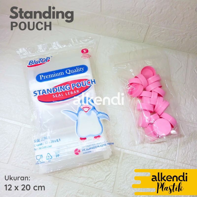[12x20] STANDING POUCH 12 X 20 X 0,1 | Plastik Seal Pinguin - Laba laba - Unggul