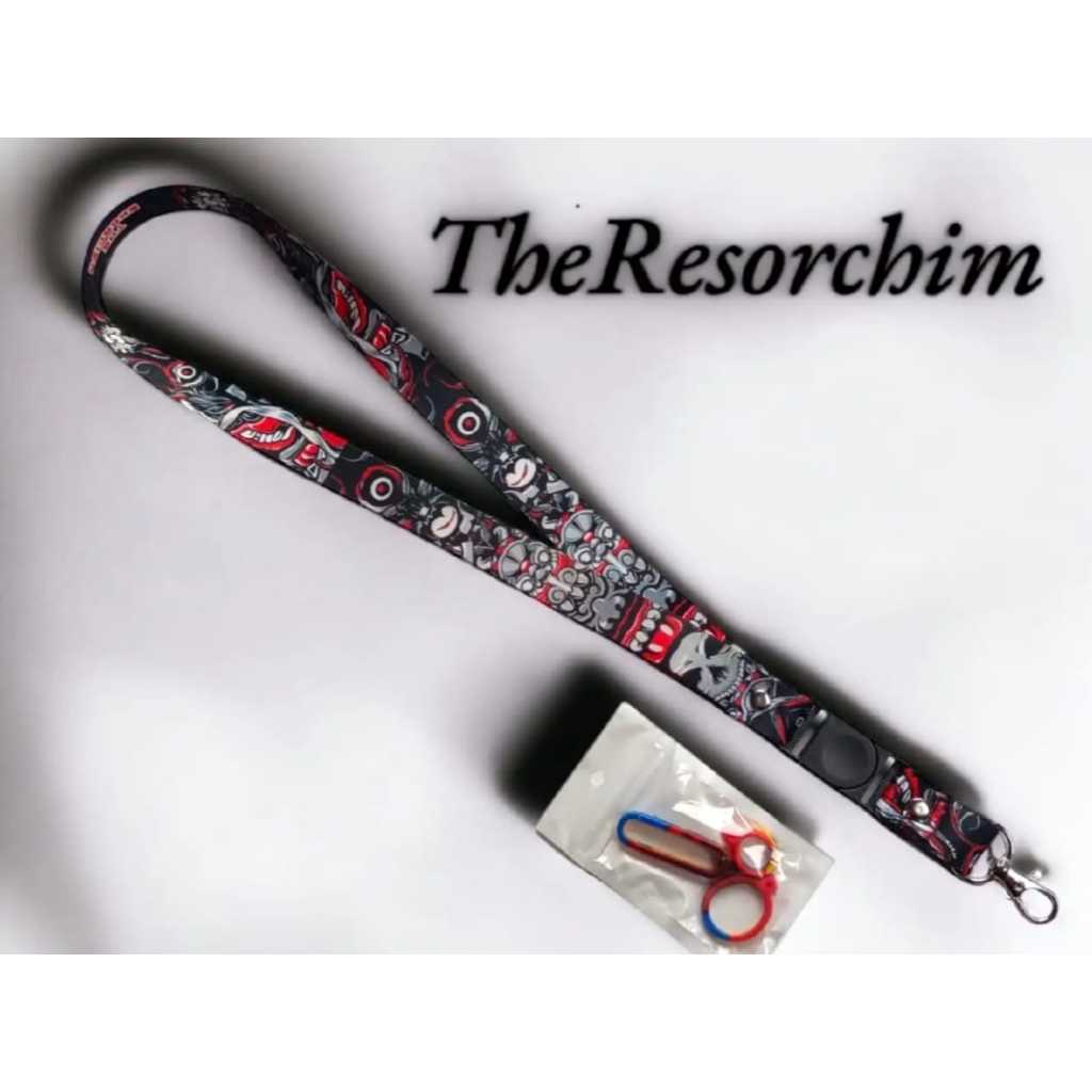 

Lanyard/Gantungan kunci/Name Tag dan ID Card Free 0 ring 3pcs bisa ukuran 2cm Full Printing Luar dalam 100% original
