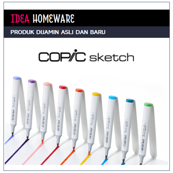 

SPIDOL Marker COPIC SKETCH B Original Japan Baru Satuan Alcohol Base