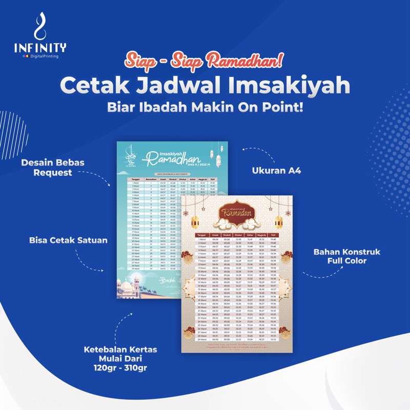 

Cetak Jadwal imsakiyah Custom Design Infinity Pekanbaru