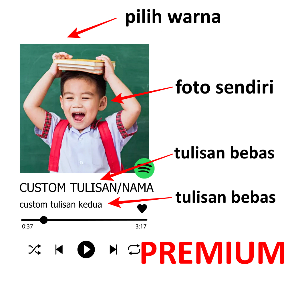 

Custom Gantungan Kunci Spotify 2 Sisi Bisa Pakai Foto, Nama, Tulisan/ Judul Lagu Sendiri