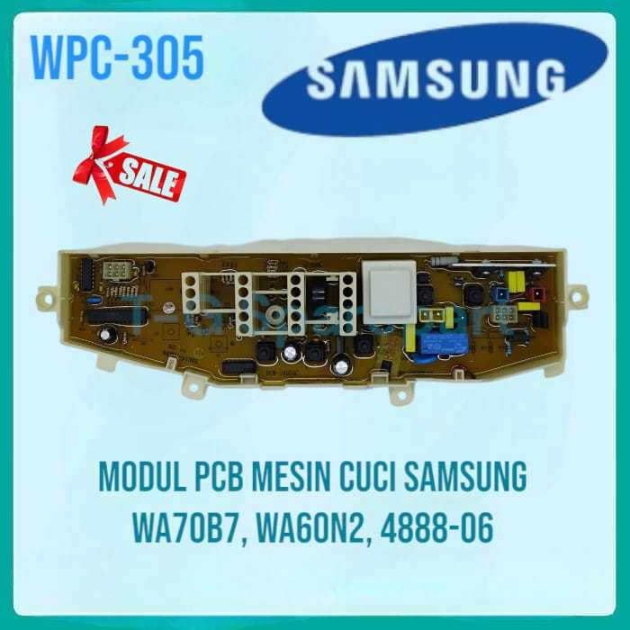 Modul PCB Mesin Cuci Samsung WA70B7 WA60N2 4888-06 WA60N2 WPC-305