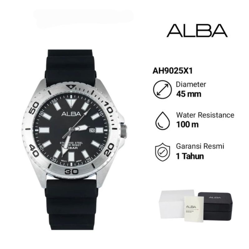 Jam Tangan Pria Alba Prestige AH9025X1 Original Garansi Resmi