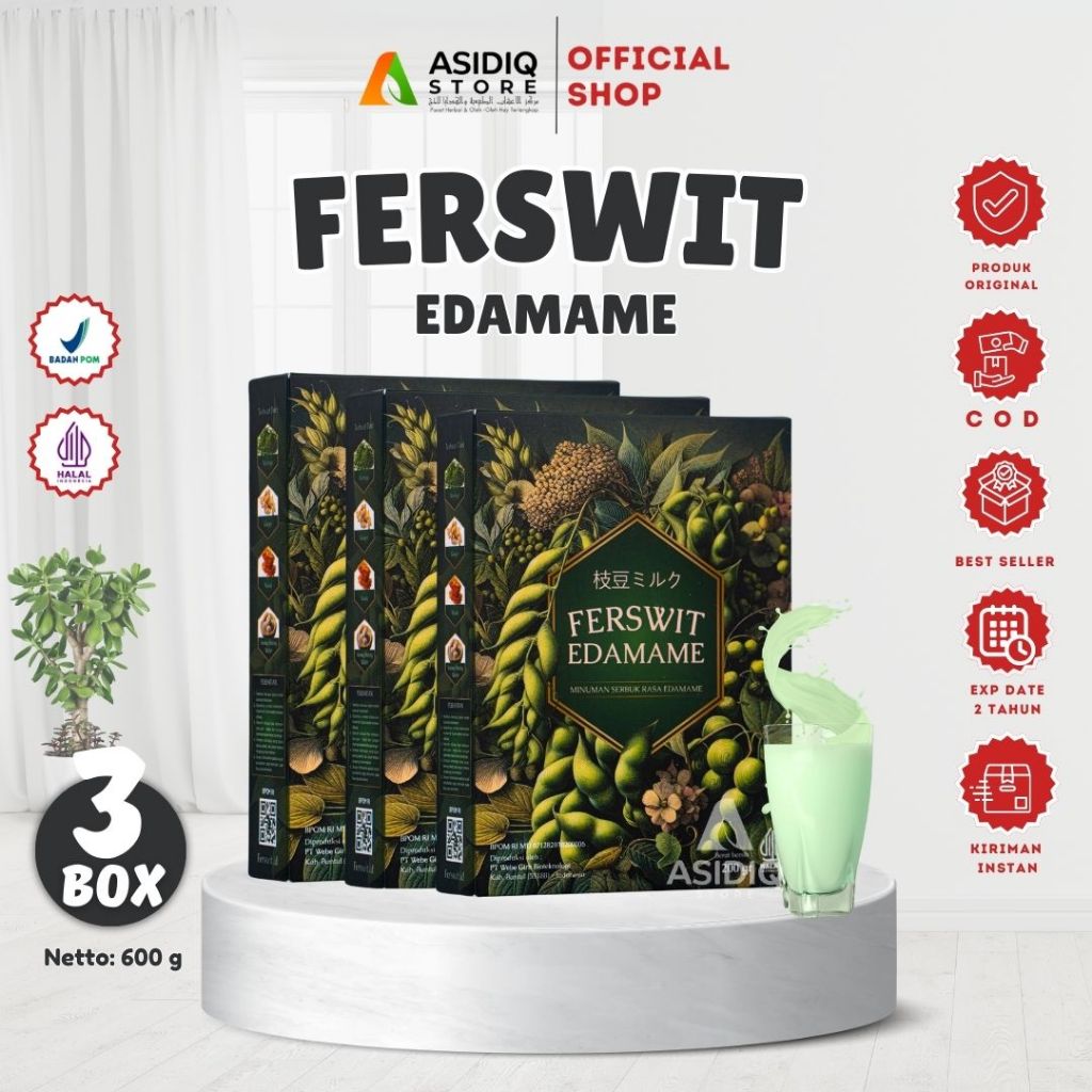 

Ferswit Susu Edamame Jepang Paket 3 Box Untuk Asam Urat, Nyeri Sendi & Tulang Original