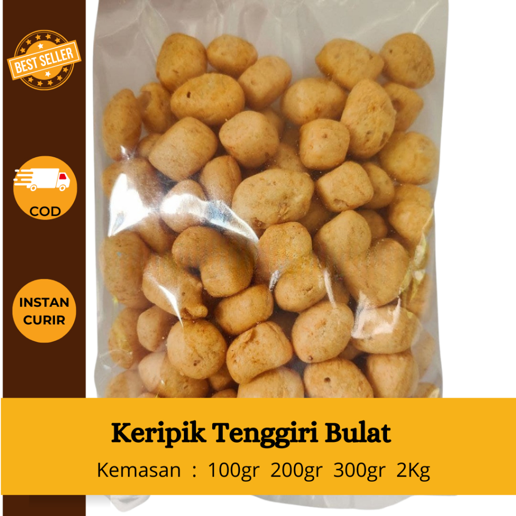 

Keripik Tenggiri Bulat Kemasan 100gr + 200gr 300gr 2kg