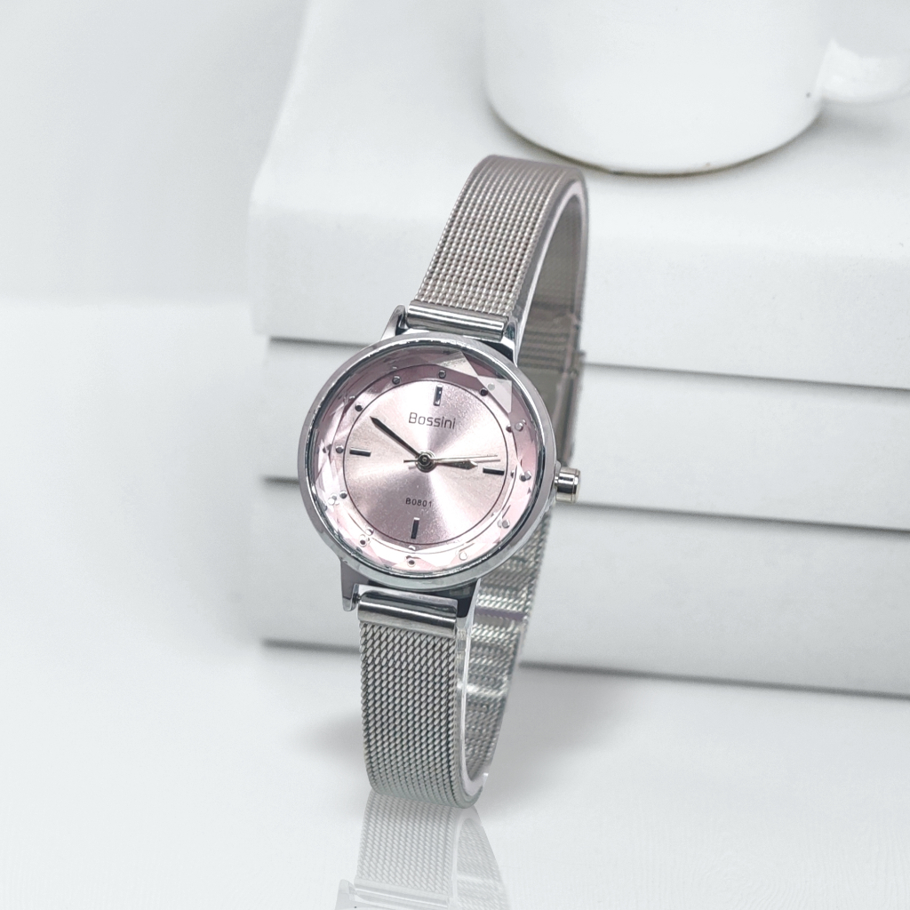 Jam Tangan Wanita Rantai Pasir Fashion Korea Analog Cantik Lucu Obral | Bossini Quartz B08