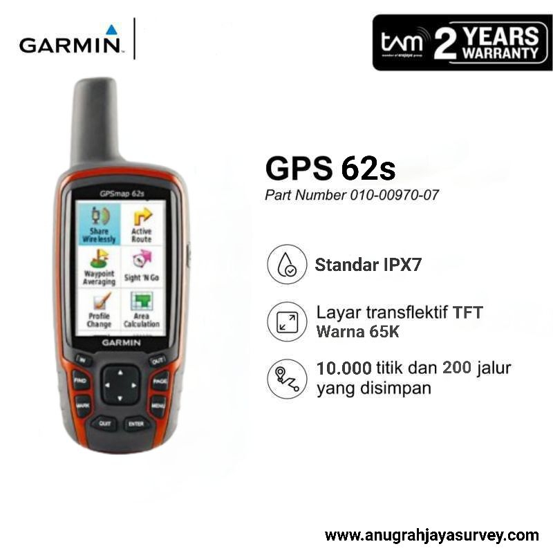 GPS Garmin 62s / GPS Garmin 62s Baru