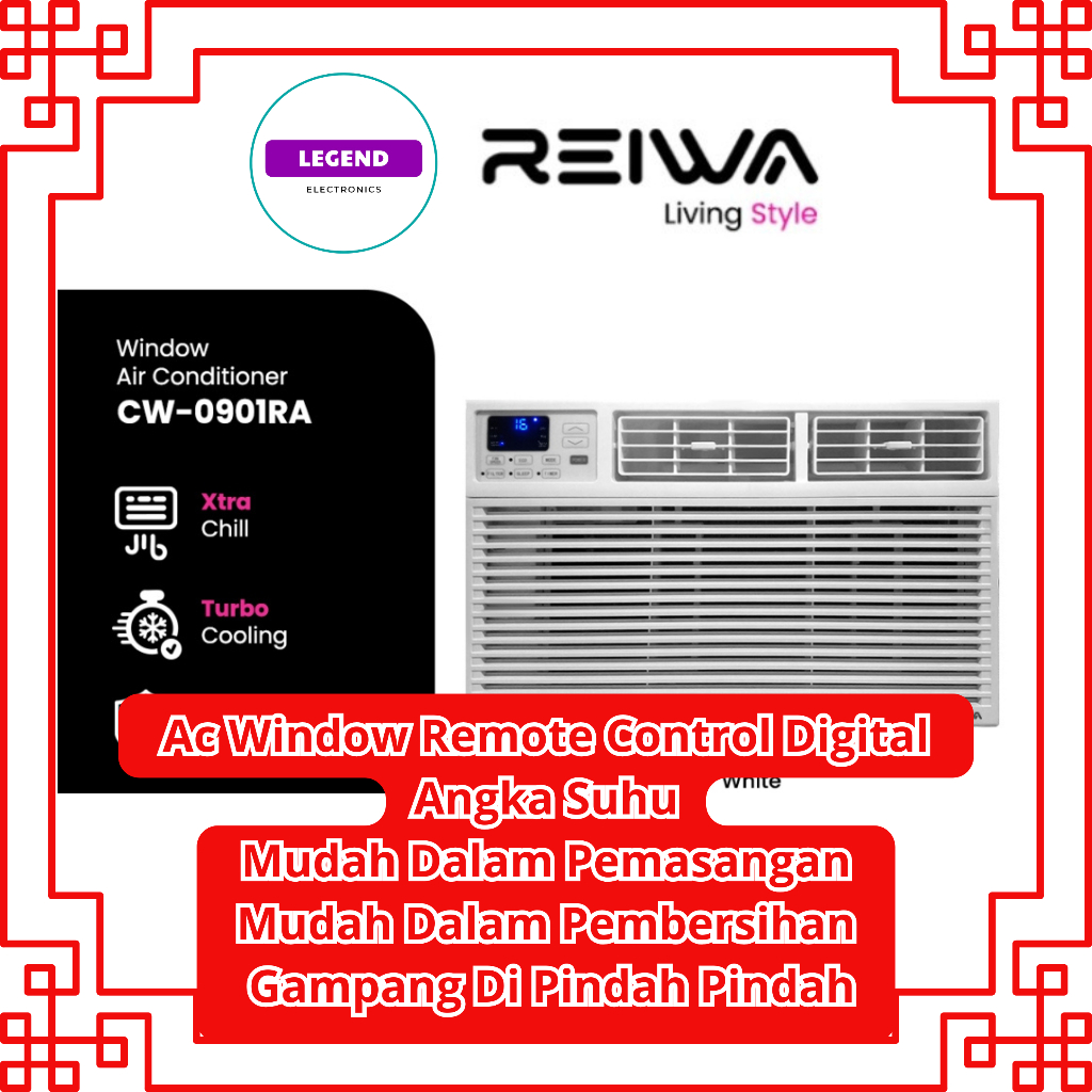 AC WINDOW REIWA AC WINDOW 1 PK CW-0901RA 1PK LOW WATT / CW0901RA