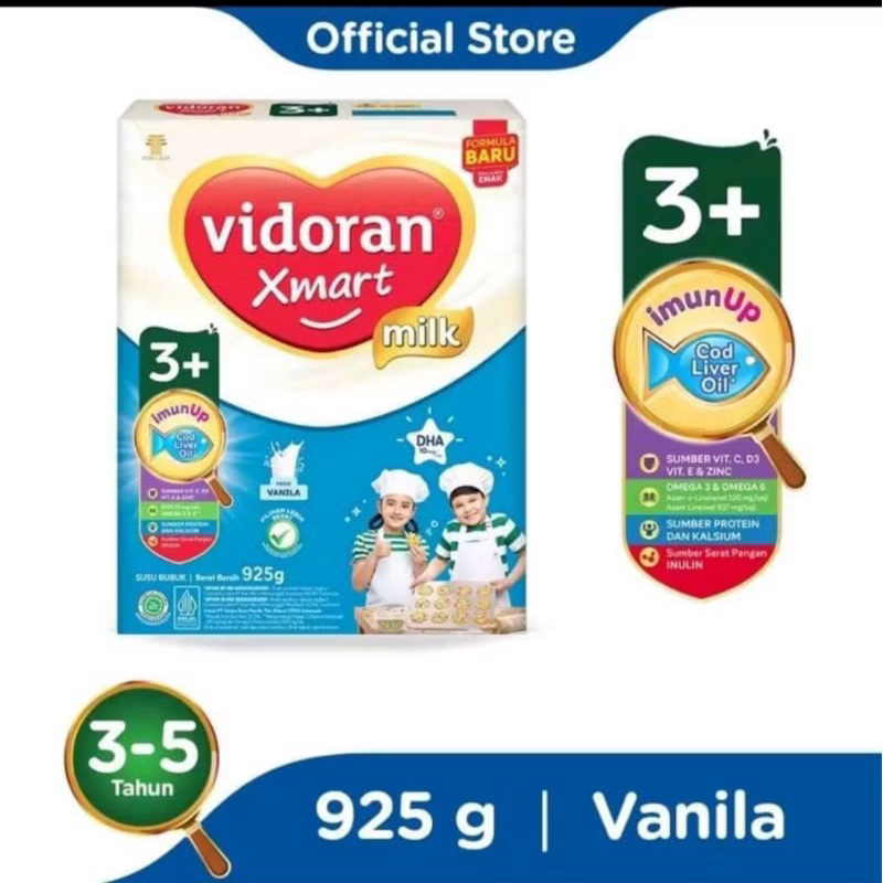 

Vidoran Xmart 3+ 925gr Vanila Madu/vanila