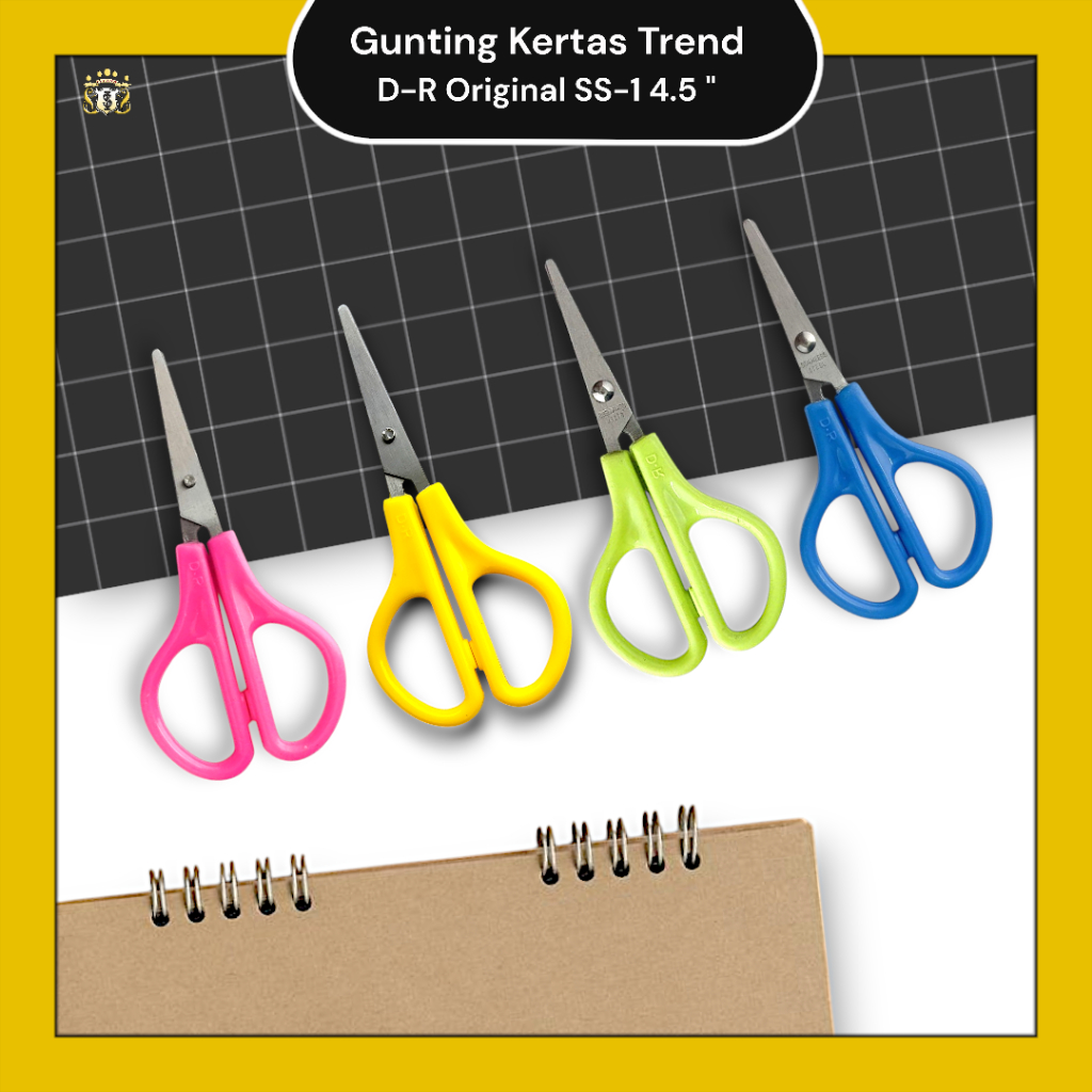 

Gunting Trend SS-1 4.5" D R Original / Gunting Kertas / Gunting Sekolah Serbaguna