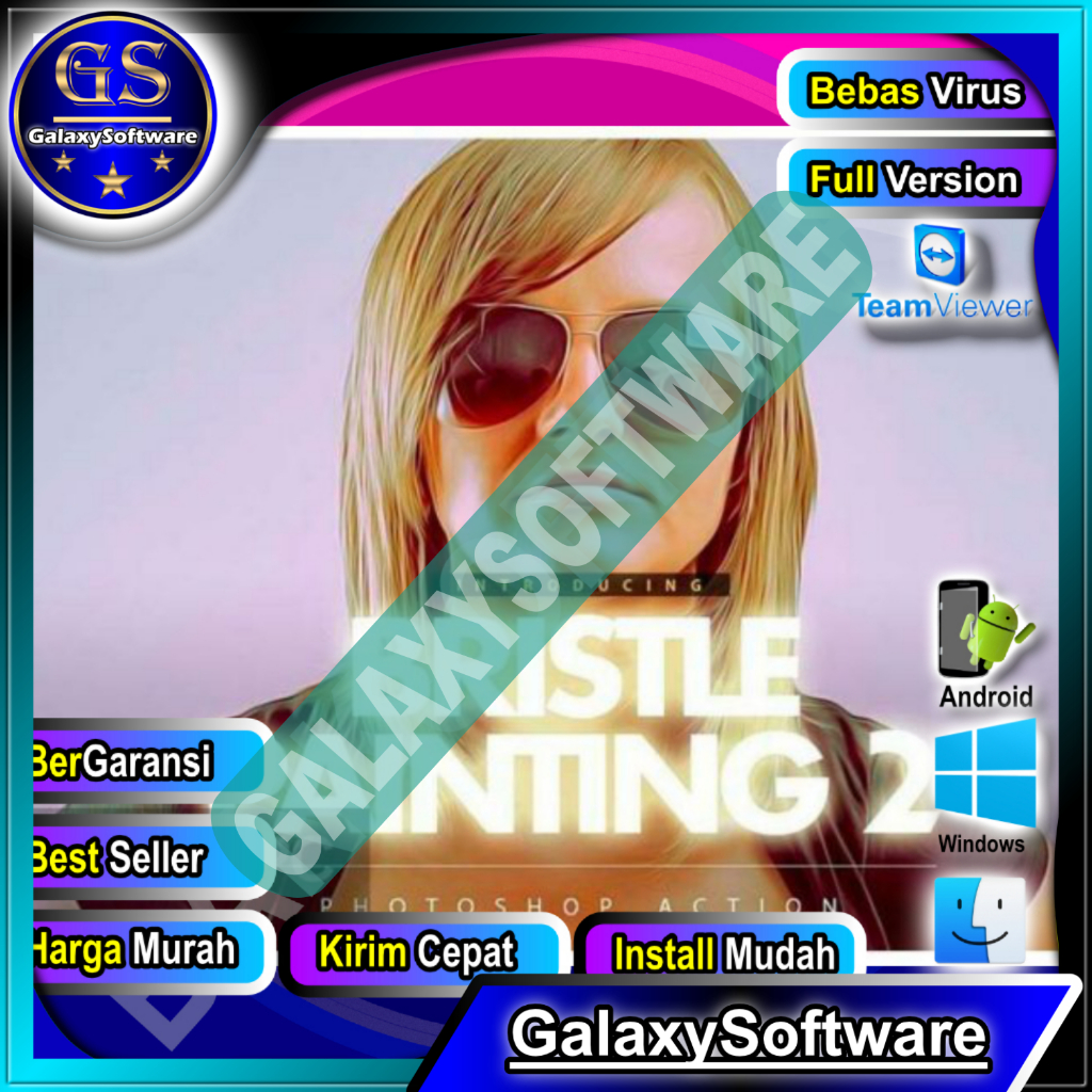 CreativeMarket – Bristle Painting 2 Photoshop Action 1244164 [ATN] - GalaxySoftware