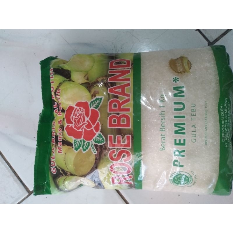 

Gula pasir rose brand hijau 1kg