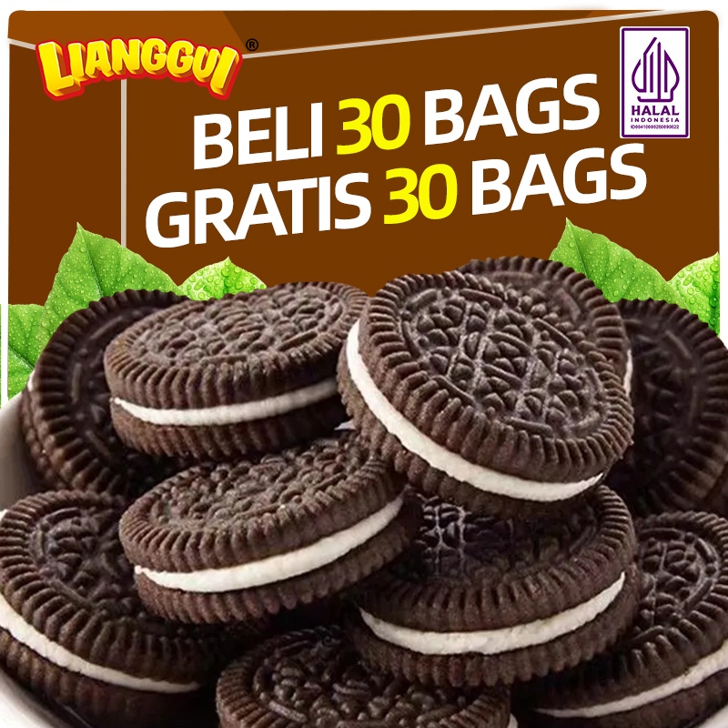

【Beli 30 bags Gratis 30 bags】Lianggui Classic Milk Biskuit Cookie - Camilan Enak untuk Anak Sekolah, Snack Renyah & Praktis, Cocok untuk Cemilan Lebaran HAMPERS LEBARAN IDUL FITRI JAJAN LEBARAN