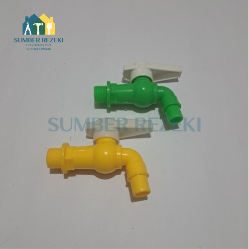 Keran Air LOTUS/ Keran Tembok Plastik Engkol