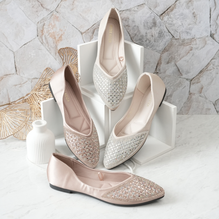 Peter Keiza Sepatu Pesta Flat Shoes Slip On Wanita WB01-01