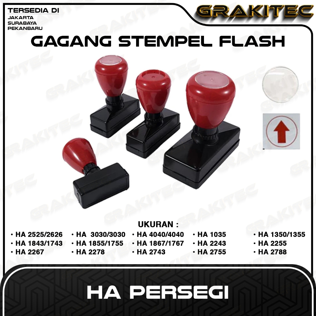 

Gagang Stempel Flash HA Persegi Kecil Grafika Kita Cabang Jakarta