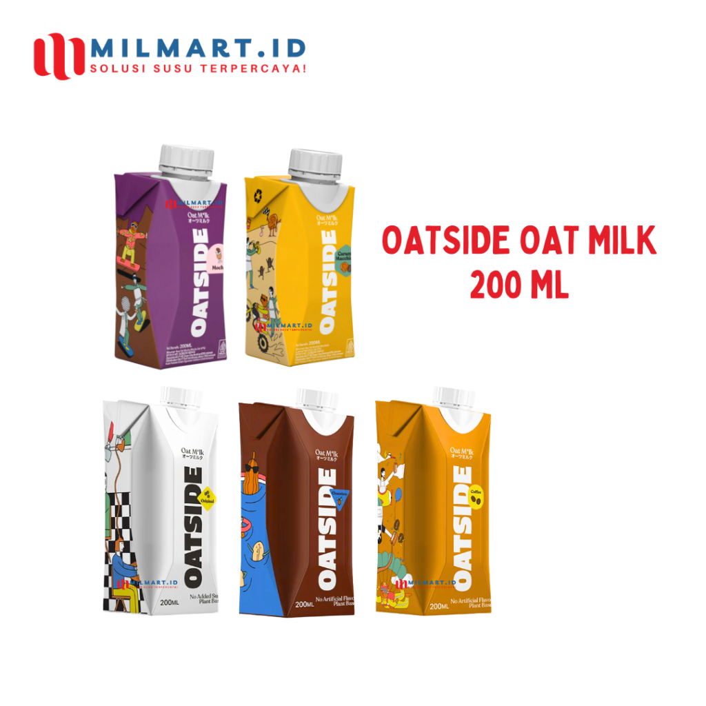 

OATSIDE MILK 200 ML OAT SIDE SUSU COFFEE CHOCOLATE BARISTA BLEND CARAMEL MOCHA