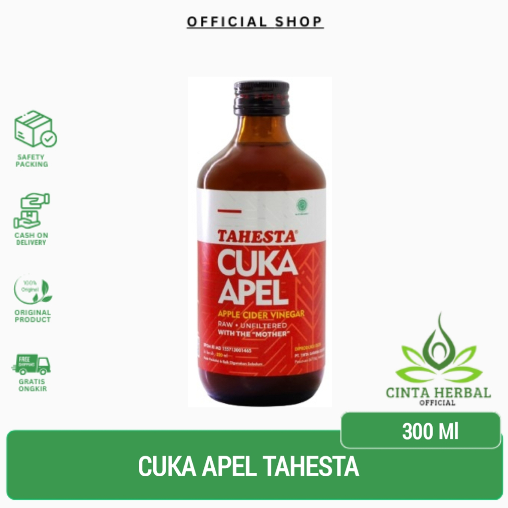 

TAHESTA Cuka Apel 320 ml ORIGINAL | Cuka Apel With The Mother