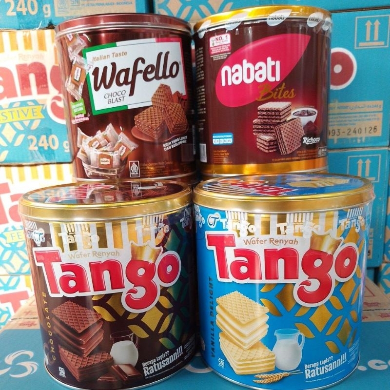 

Tango Wafer Coklat Kaleng 240 gr | Aneka Biskuit Kaleng