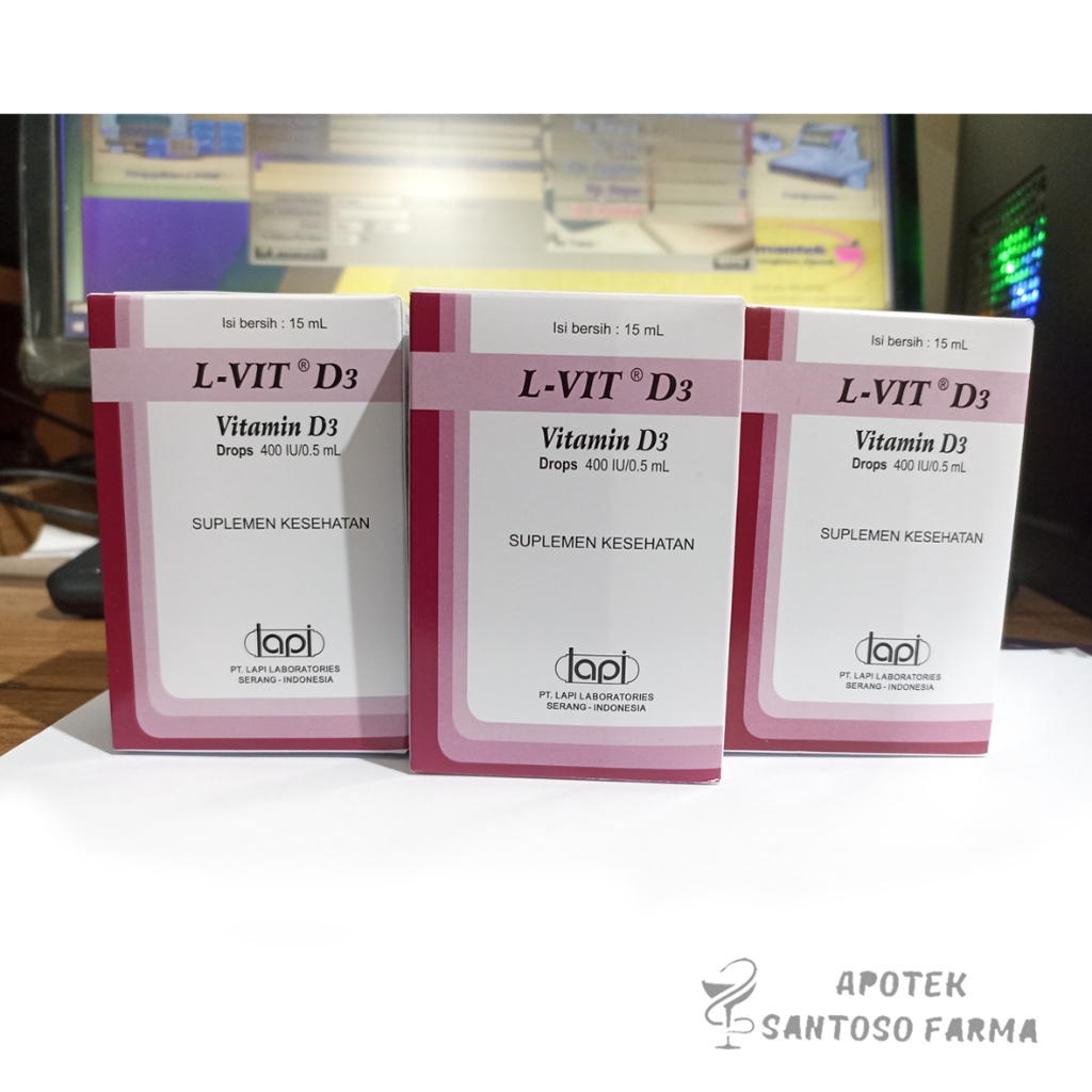 L Vit D3 Drop 15ml  Vitamin D3 Untuk Bayi