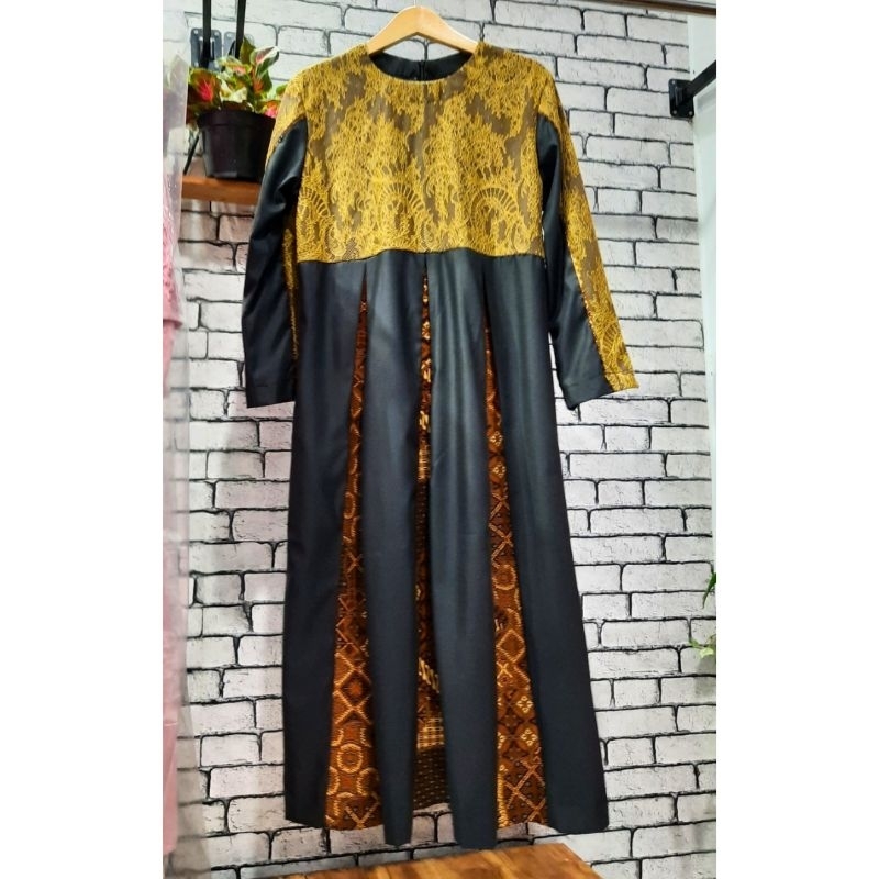 Gamis Katun Kombinasi Batik