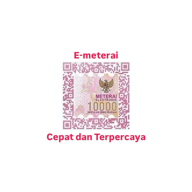 

E-Meterai atau Meterai Elektronik