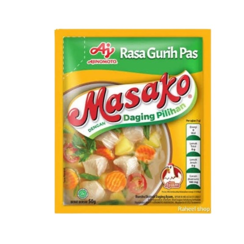 

MASAKO AYAM 50 GR 8992770034359
