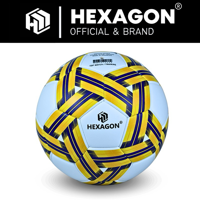 BOLA SEPAK / BOLA KAKI SIZE 5 ORIGINAL HEXAGON PLAIT KUALITAS PREMIUM STANDAR FIFA GRATIS PENTIL & J