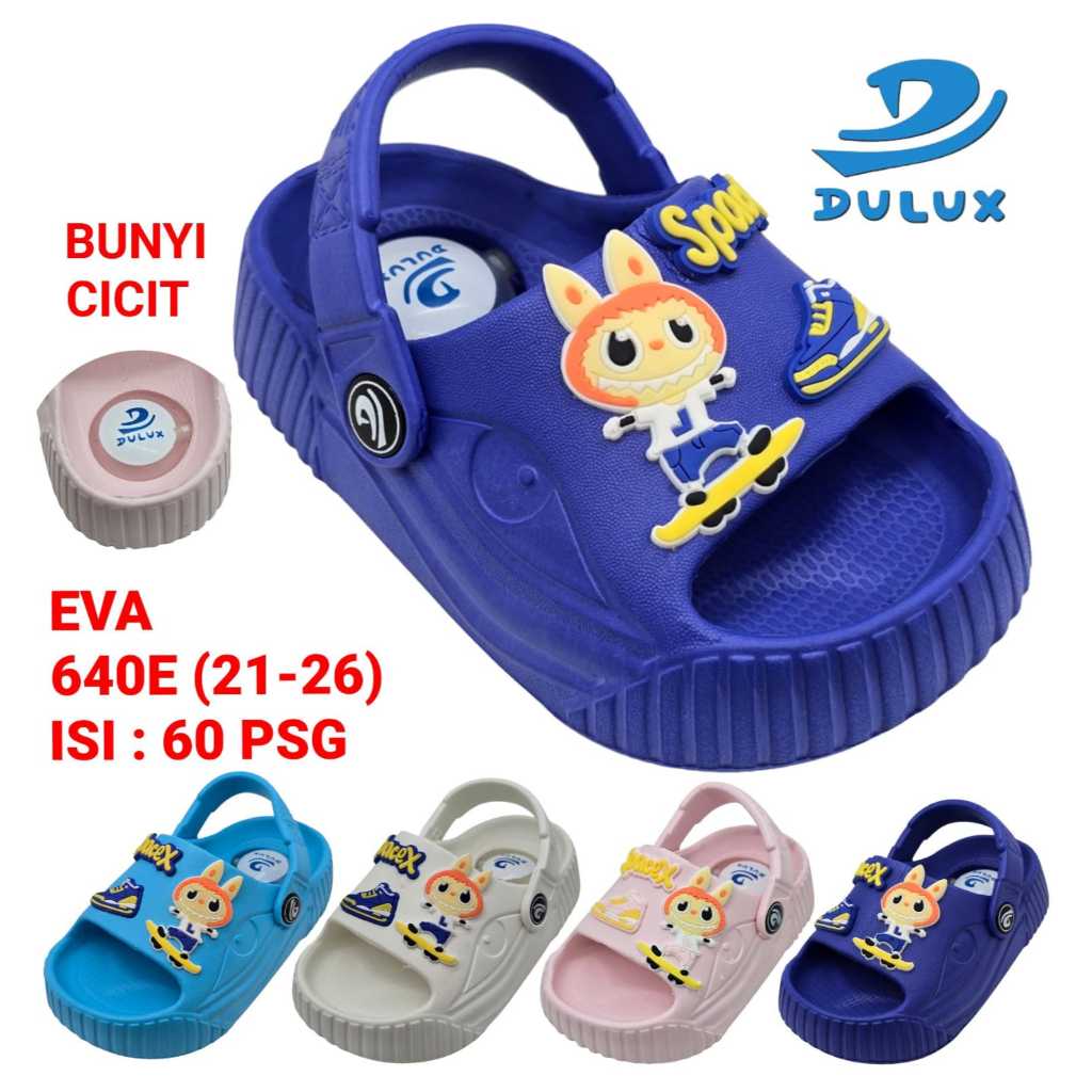 DULUX - SANDAL SLOP/BAIM LABUBU/NEZA BUNYI CICIT 640E/E-NZ/641E UKURAN 21-26