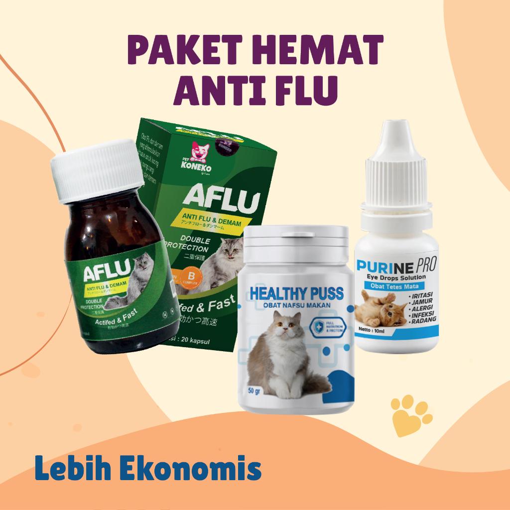 COMBO HEMAT ANTI FLU KUCING & VITAMIN