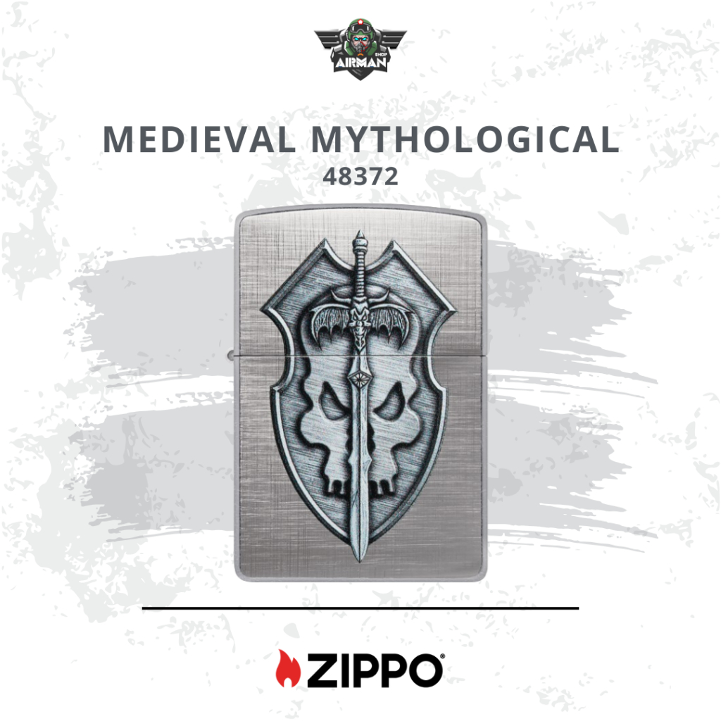 Zippo Lighter - Medieval Mythological Design