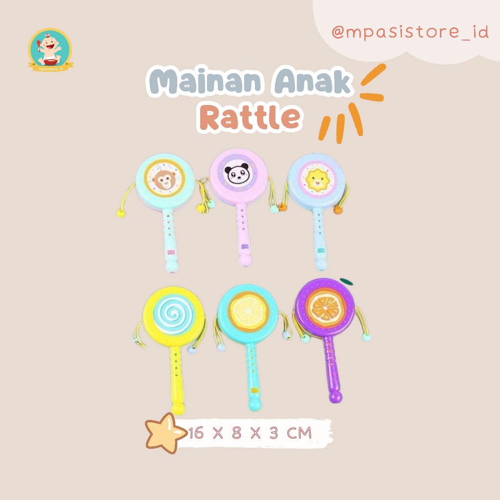 Mainan Rattle Anak  (Mainan Anak Tongkat Genggam Ajaib)