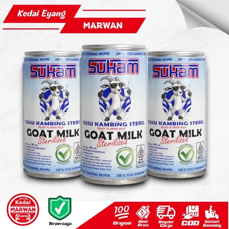 

Susu Kambing Murni 100% Steril Susu Kambing Kaleng Siap Minum SUKAM