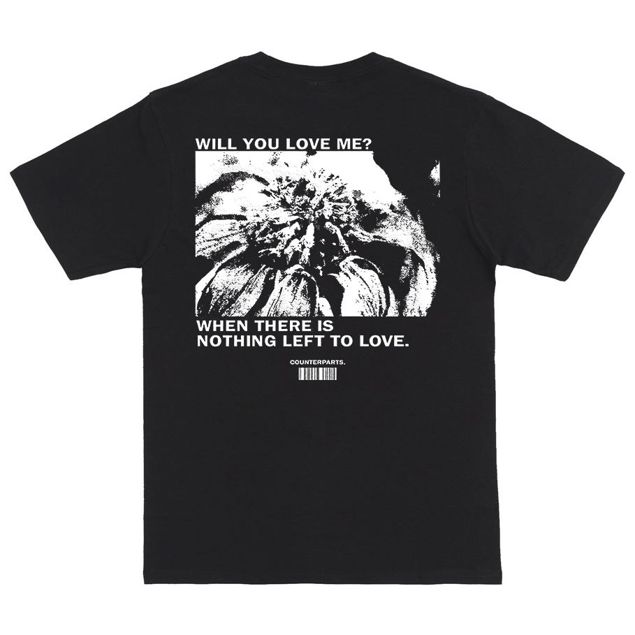 Kaos COUNTERPARTS "nothing left to love" T-shirt Band Hardcore Baju Bootleg