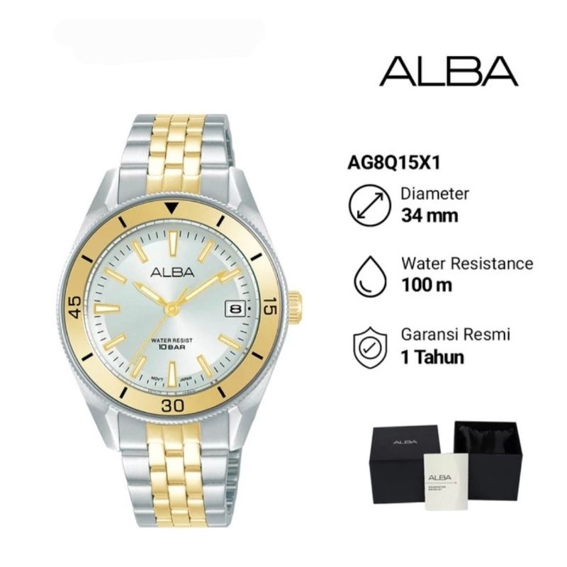 Jam Tangan Wanita Alba Active AG8Q15X1 Original Garansi Resmi