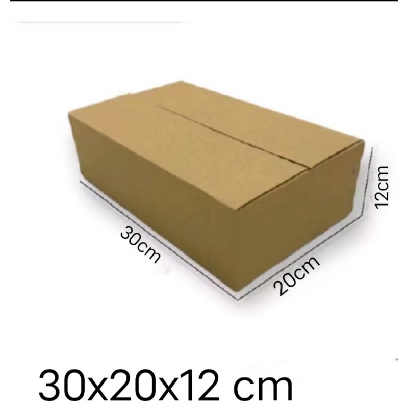 

kardus box Ukuran 30x20x12 cm single wall polos