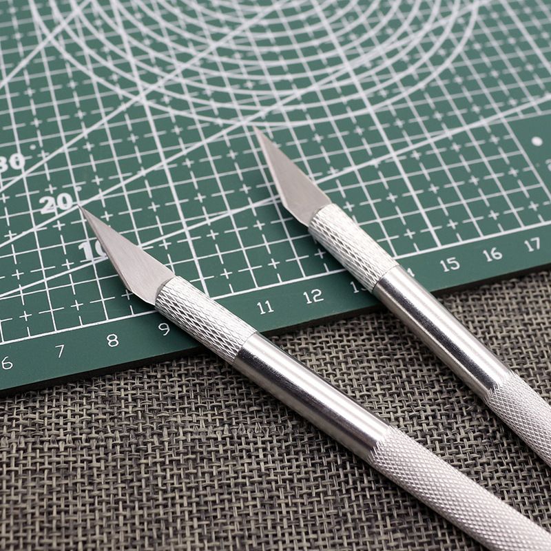 

6 pcs/Set Art Pen Knife (Total 6pcs Mata Pisau) / 1pc Hobby Knife Pisau Ukir + 1 Mata Pisau 5pcs