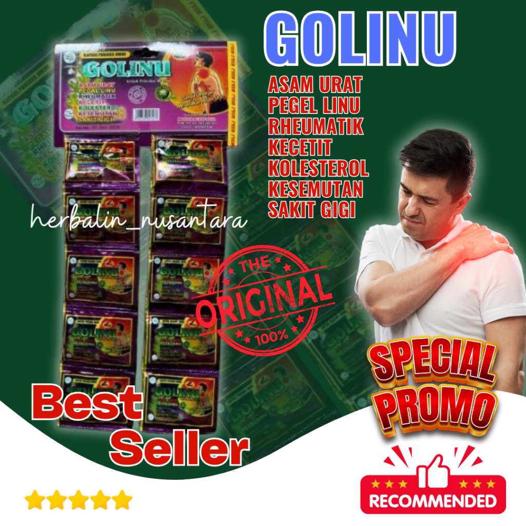 

Golinu Kapsul Asam Urat 20 Sachet