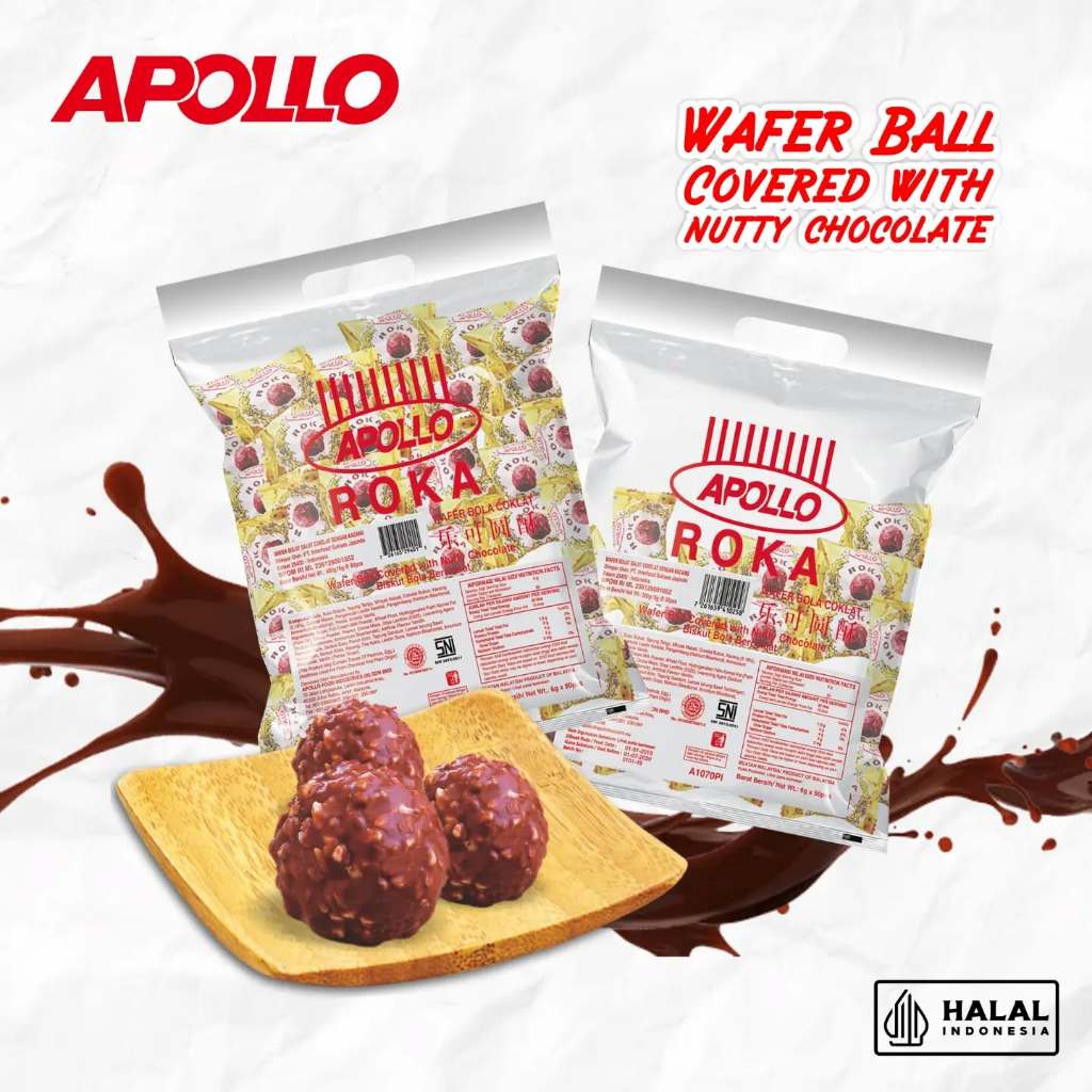 

Roka Apollo Wafer Ball Coklat Chocolate Ball Wafer Coklat Wafer Apollo Malaysia