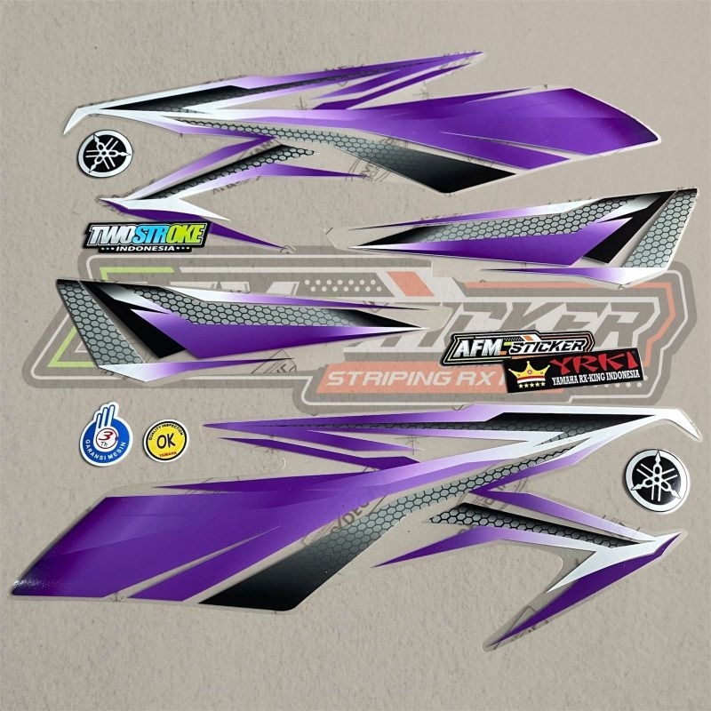 Striping Rx King Transparan || Striping Rx king 2005 Variasi