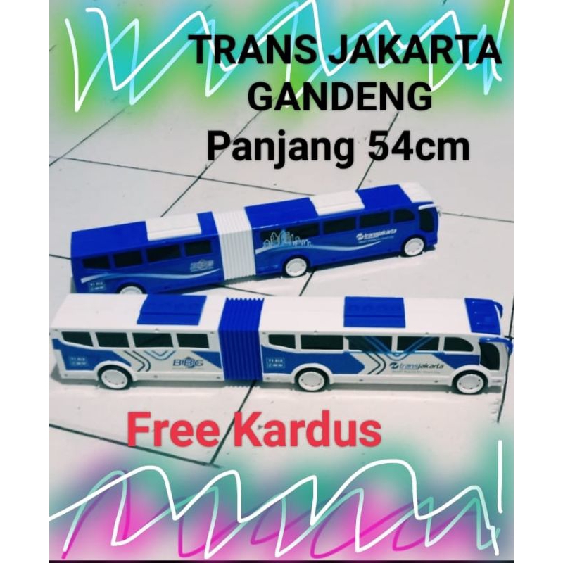OBRAL LEBAYYY.... MAINAN ANAK ANAK MOBIL BIS TRANSJAKARTA GANDENG DAN BIS TOYO GANDENG