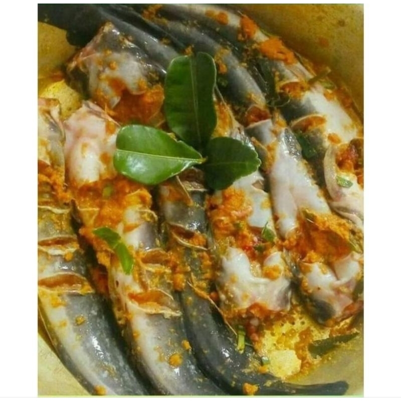 

Lele Bumbu kuning Siap Goreng. 340 gram isi 3.