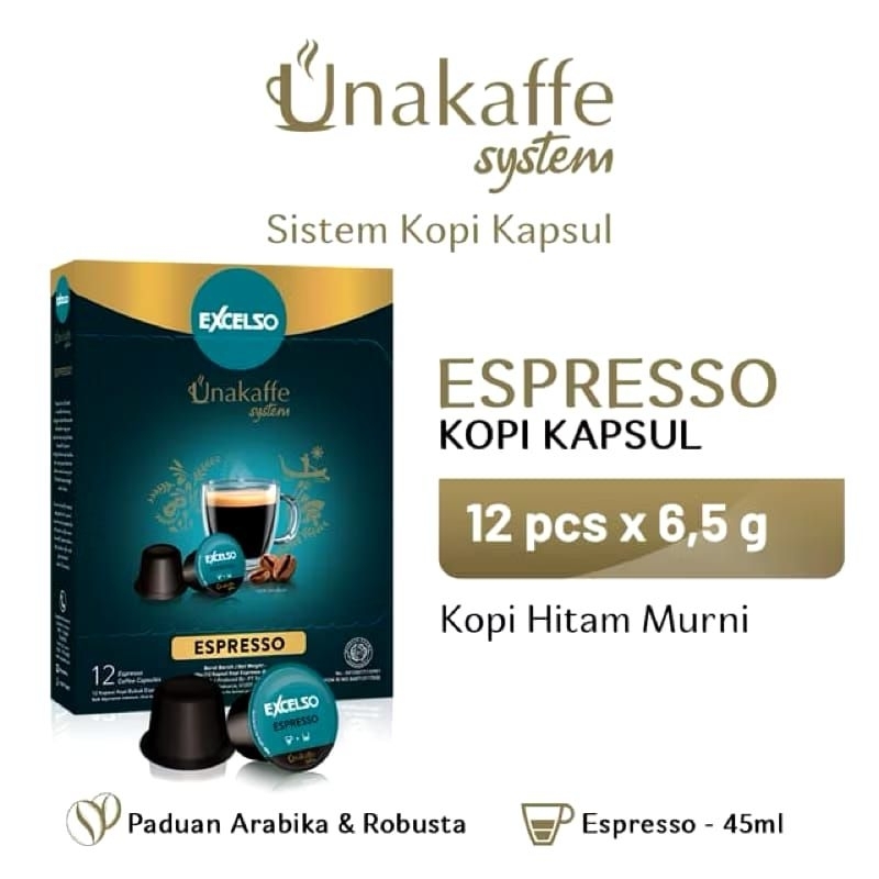 

Excelso Kopi Kapsul Unakaffe Espresso