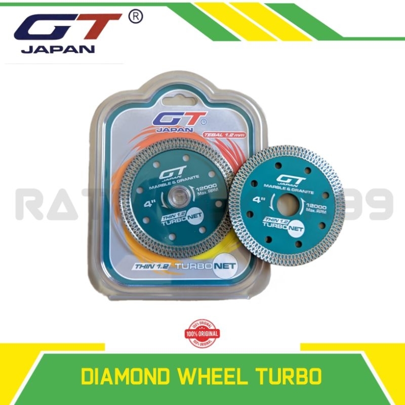 

Pisau Potong Granit GT Net Japan / Diamond Cutting Wheel GT Turbo Net Japan